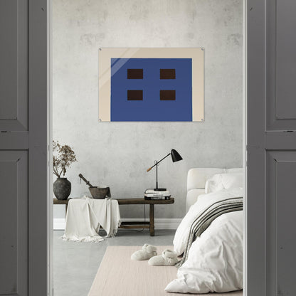 Apartment House - 1981 - Peter Halley Acrylic Print - 70x100 cm / 28x40″ inches | Peter Halley Wall Art | Peter Halley Prints