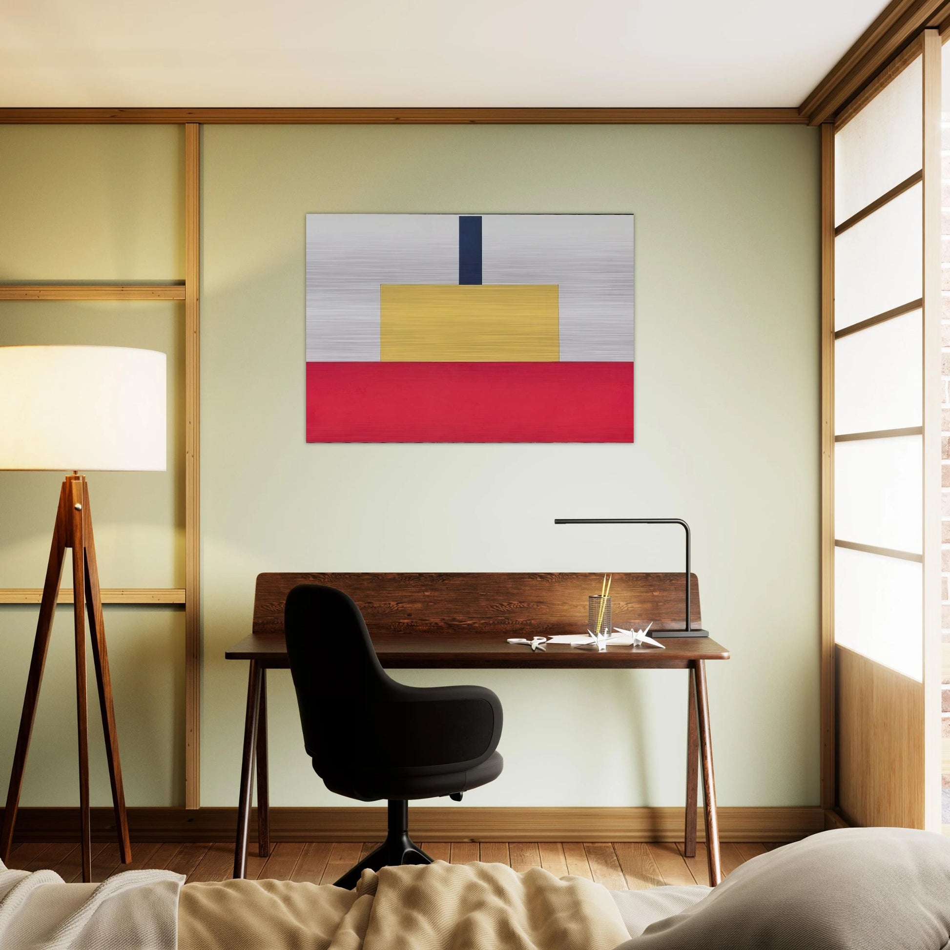 Castle CCCXXXIII 15.7.01 - 2001 - Bob Law Brushed Aluminum Print - 70x100 cm / 28x40 inches | Bob Law Aluminum Print | Bob Law Prints