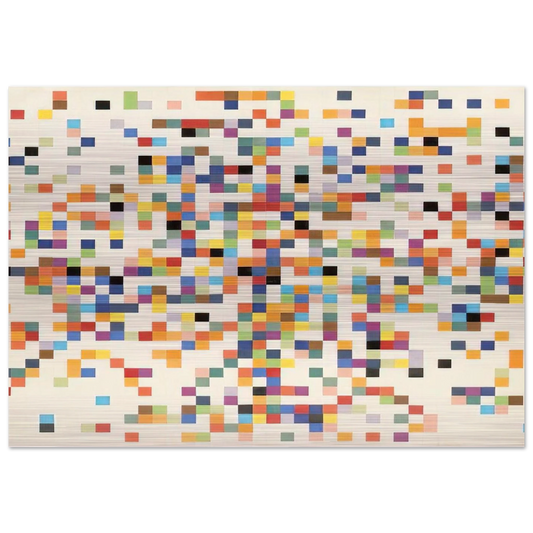 Spectrum Colors Arranged by Chance II - Ellsworth Kelly Brushed Aluminum Print - 70x100 cm / 28x40 inches | Ellsworth Kelly Aluminum Print | Ellsworth Kelly Prints