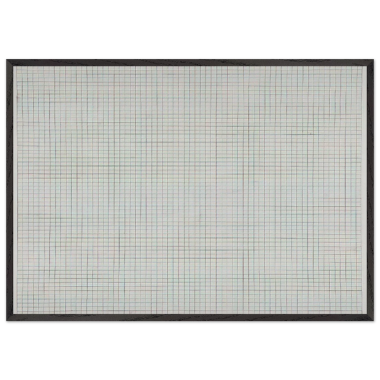 Untitled - 1973 N3 - Brice Marden 70x100 cm / 28x40 inches Framed Art Print – Black Wooden Frame