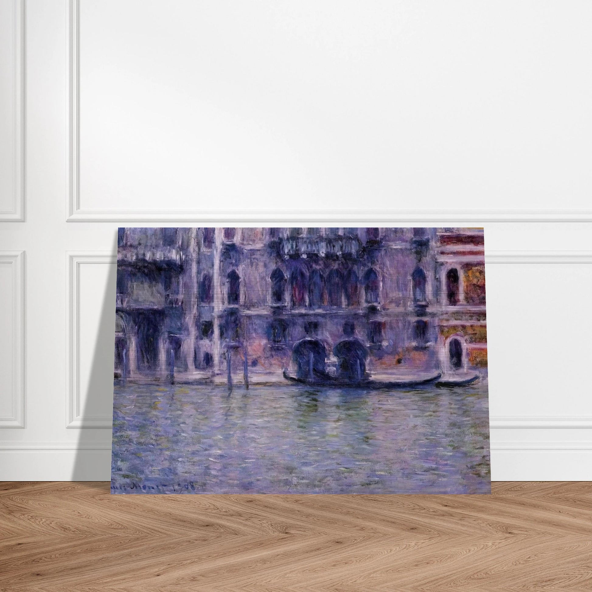 Palazzo da Mulla - claude monet Brushed Aluminum Print - 70x100 cm / 28x40 inches | claude monet Aluminum Print | claude monet Prints
