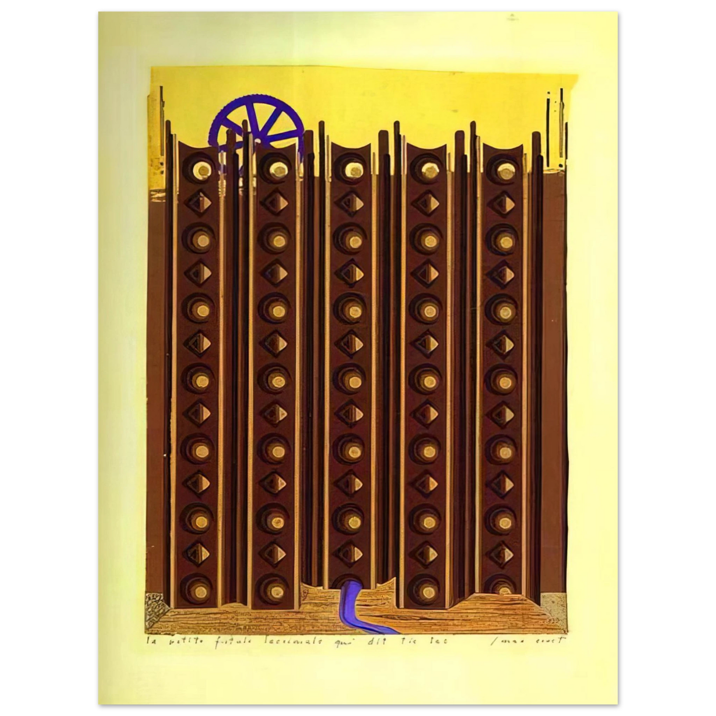Max Ernst - The Small Fistule That Says Tic Tac  75x100 cm / 30x40inches Fine Art Poster