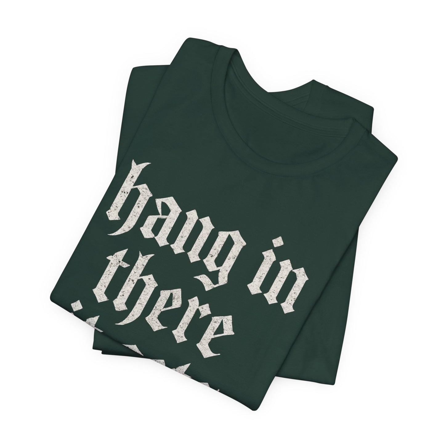 donker humor Blijf daar maar Hang in, het wordt nog erger Grappige sarcastische quote T-shirt grafisch grappig