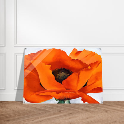 Red Poppy - Georgia O'Keeffe Acrylic Print - 70x100 cm / 28x40″ inches