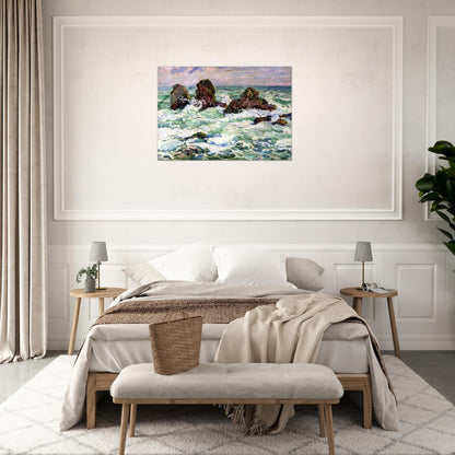 THE ROCKS 1908 - Theo van Rysselberghe Acrylic Print - 70x100 cm / 28x40″ inches