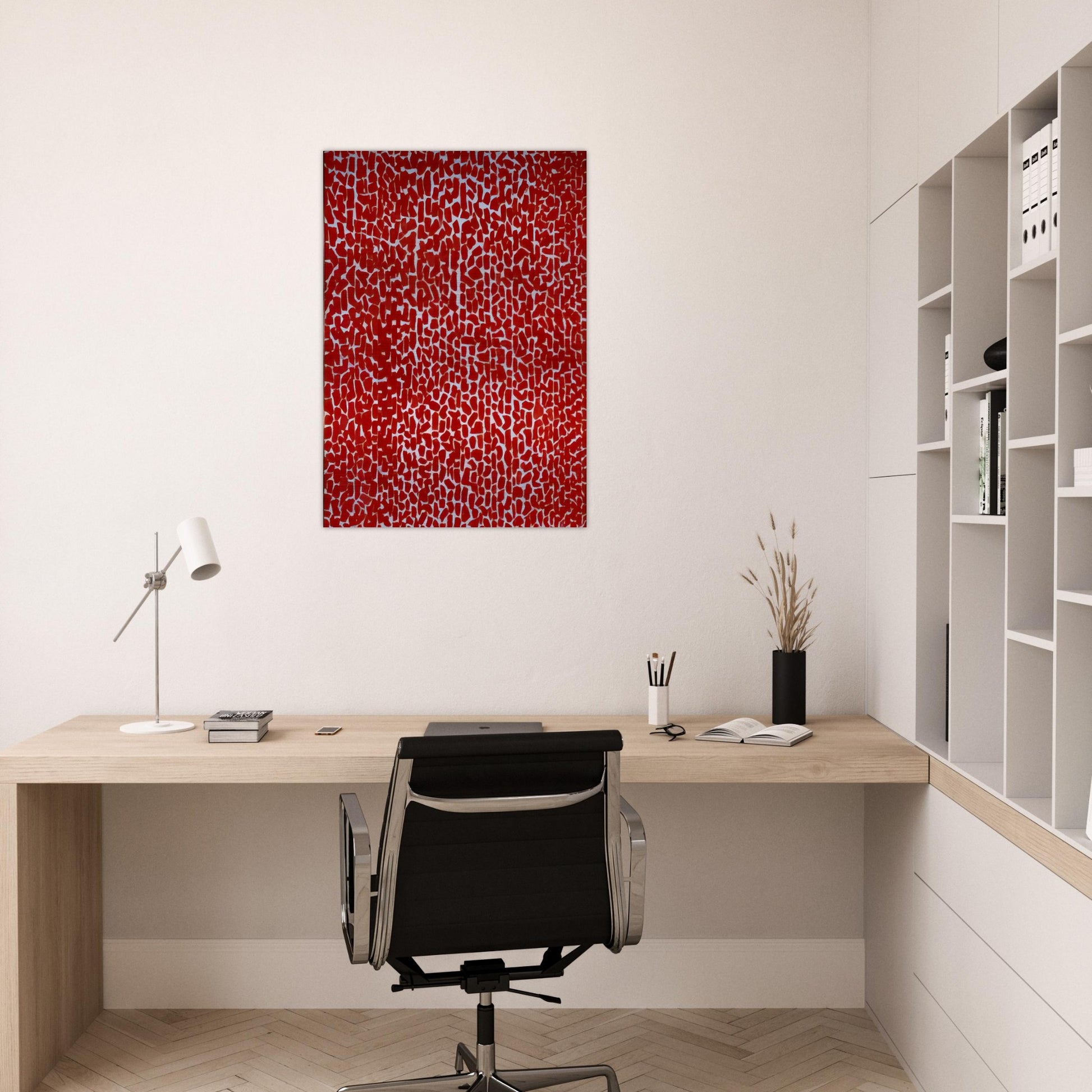 RED ROSE CANTATA 1973 - Alma Woodsey Thomas Brushed Aluminum Print - 70x100 cm / 28x40 inches | Alma Woodsey Thomas Aluminum Print | Alma Woodsey Thomas Prints