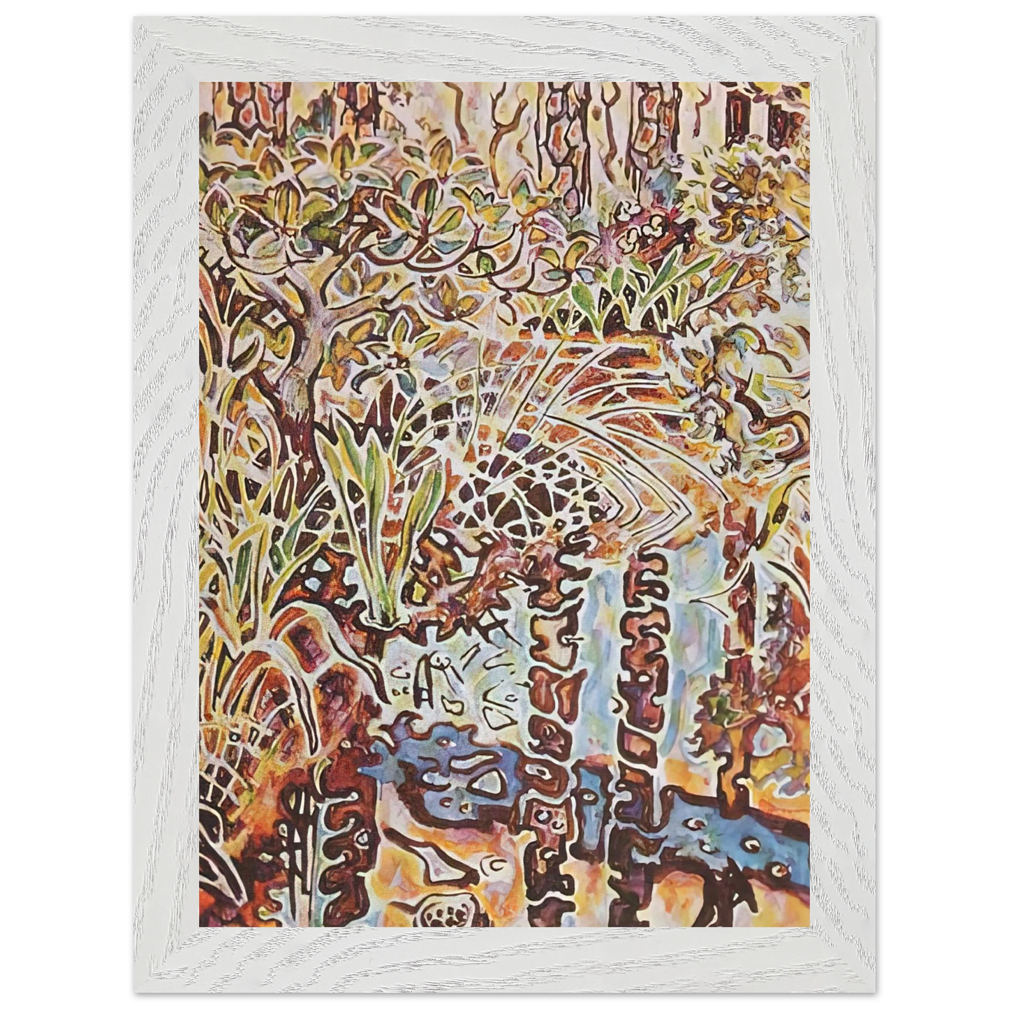 Walter Inglis Anderson - Walter Anderson Wall art - 70x100 cm / 28x40 inches - Premium Wooden Framed Poster With Fine Art Paper-canvas - White frame