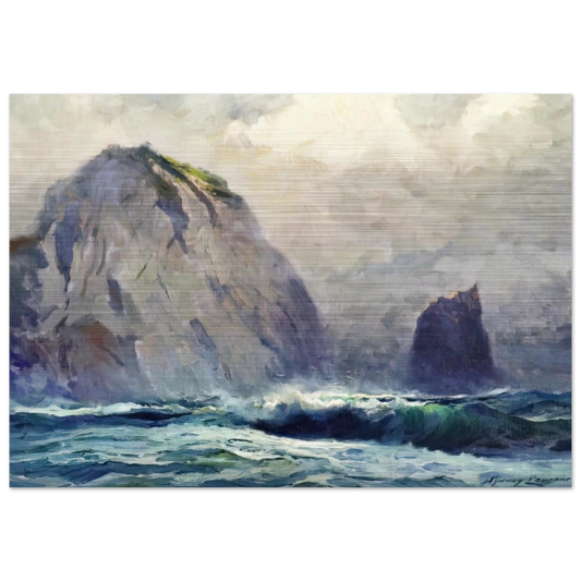 Cape St. Elias - 1928 - Sydney Laurence Brushed Aluminum Print - 70x100 cm / 28x40 inches | Sydney Laurence Aluminum Print | Sydney Laurence Prints