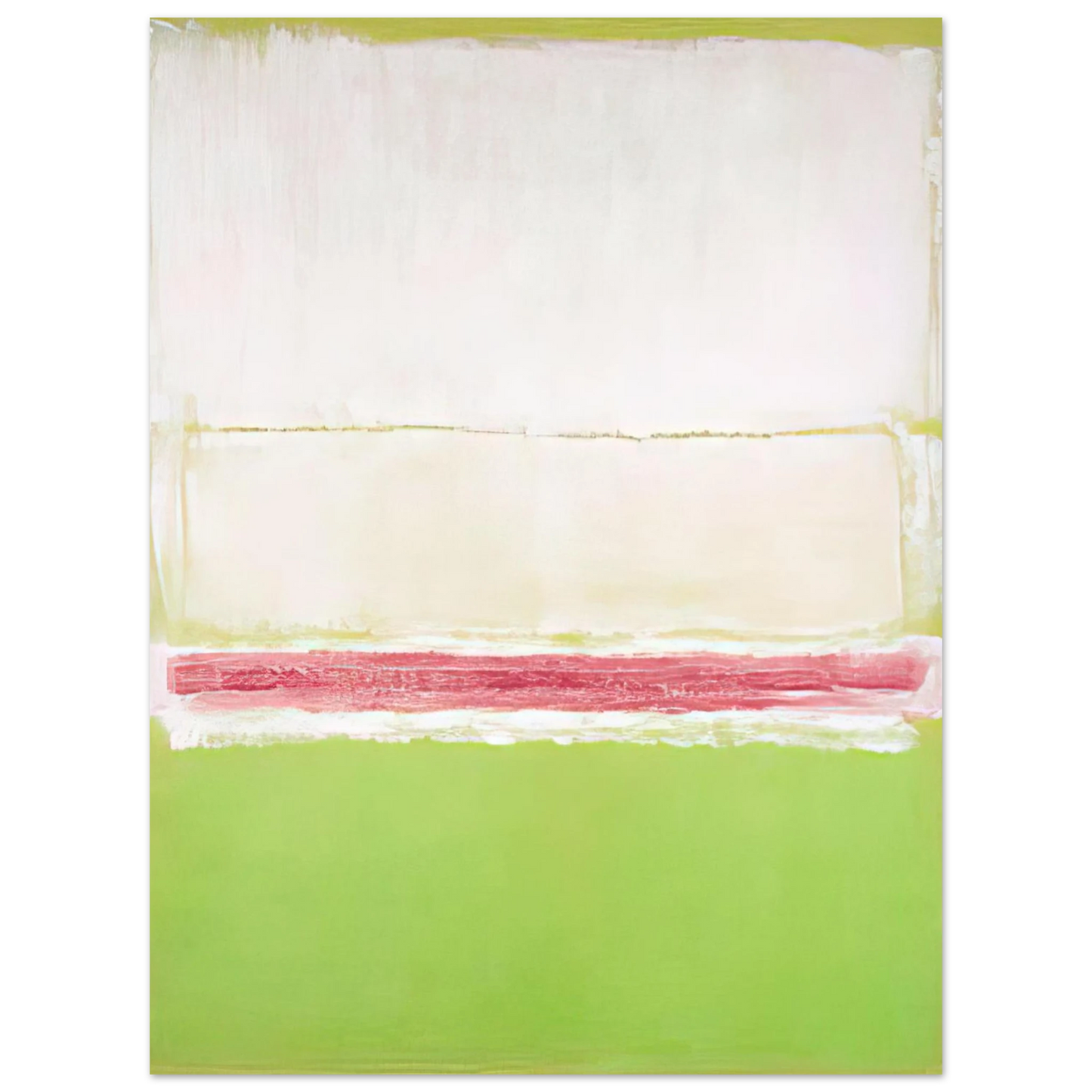 Mark Rothko - No. 2 No. 7 and No. 2 - 1951 Wall Art - 30x40 cm / 12x16 inches - Premium Wooden Framed Poster With Fine Art Paper - White frame