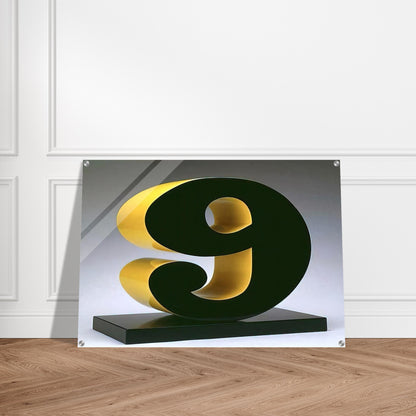 Nine - Robert Indiana Acrylic Print - 70x100 cm / 28x40″ inches