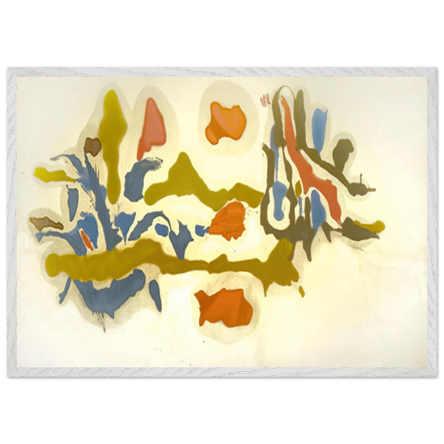 Helen Frankenthaler - Seascape with Dunes - 1962 Wall art - A1 (59.4 x 84.1  cm) - Fine Art Poster-canvas - -
