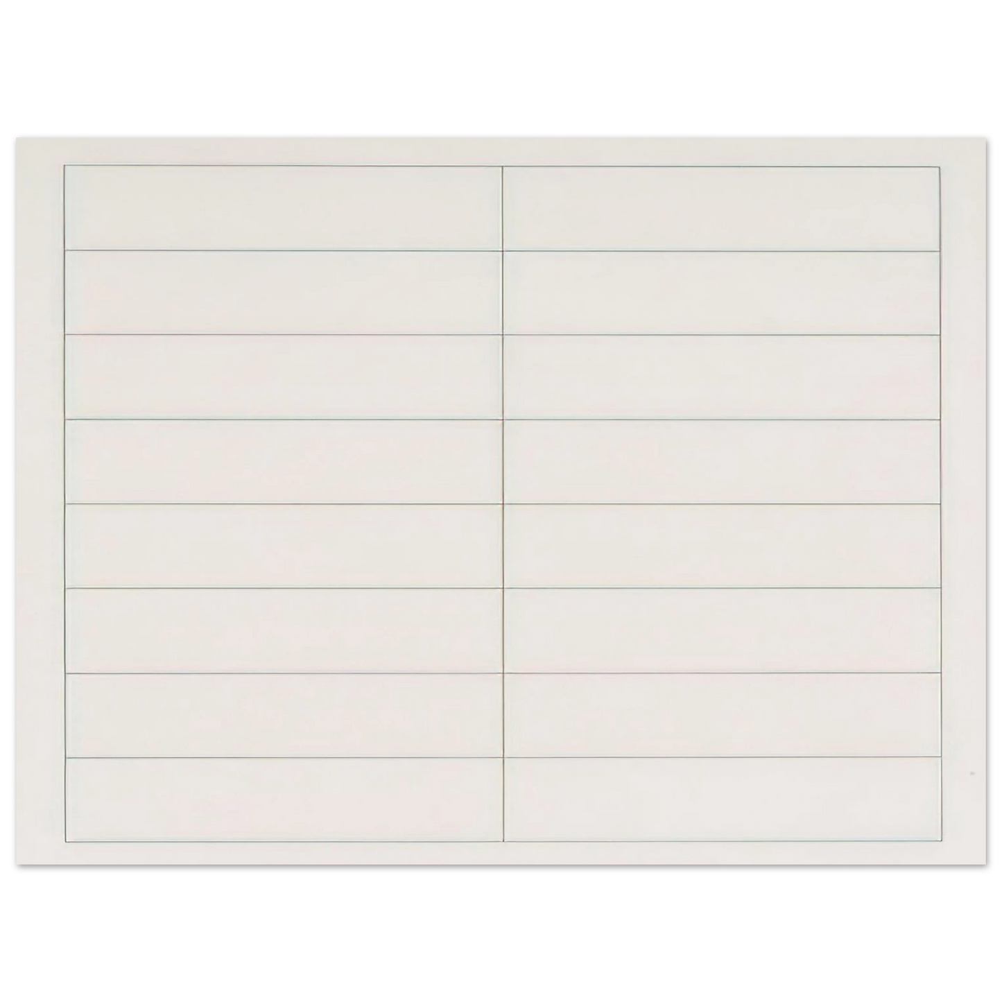 Agnes Martin - On a clear day, #2  75x100 cm / 30x40inches Fine Art Poster
