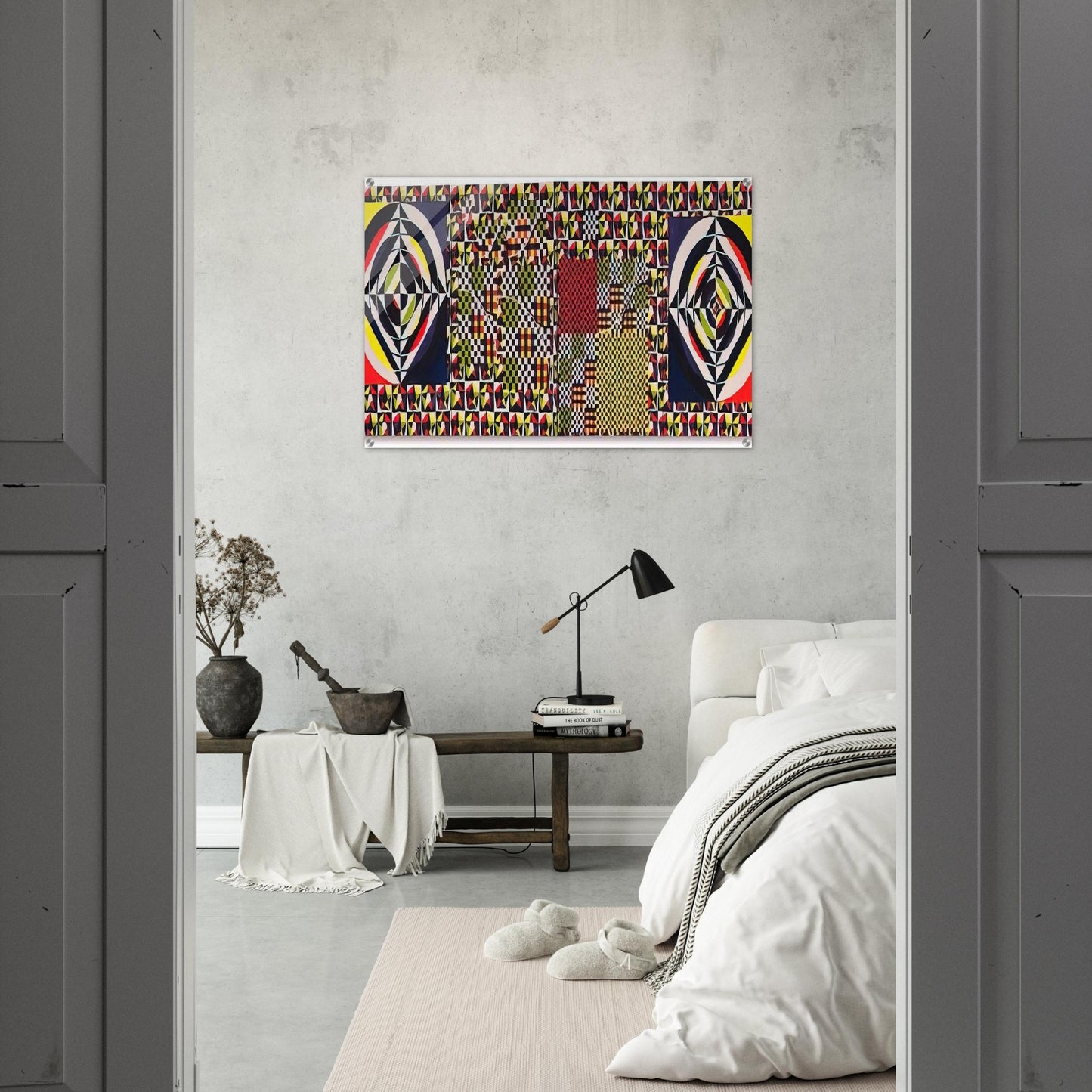The Pythagorean Theorem - 1964 - Alfred Jensen Acrylic Print - 70x100 cm / 28x40″ inches