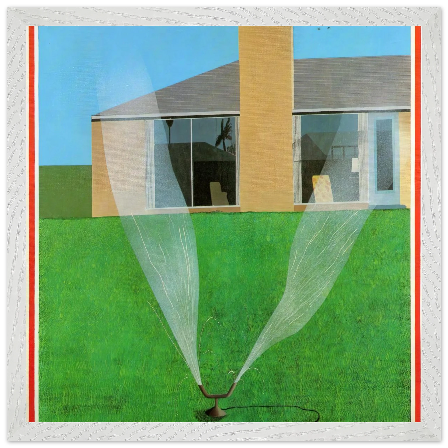 David Hockney - David Hockney Wall art - 15x20 cm / 6x8 inches - Premium Wooden Framed Poster With Fine Art Paper-canvas - Wood frame