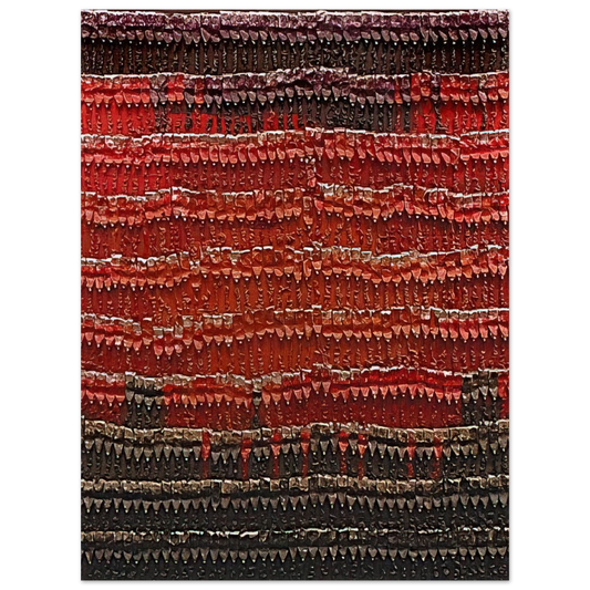 Arman - Chief's Blanket - 1989  75x100 cm / 30x40inches Fine Art Poster
