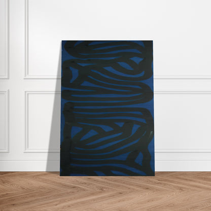 Blue Vertical - Sol LeWitt Brushed Aluminum Print - 70x100 cm / 28x40 inches | Sol LeWitt Aluminum Print | Sol LeWitt Prints