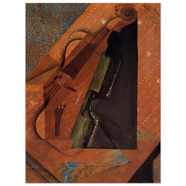 Juan Gris - THE VIOLIN 1914  75x100 cm / 30x40inches Fine Art Poster