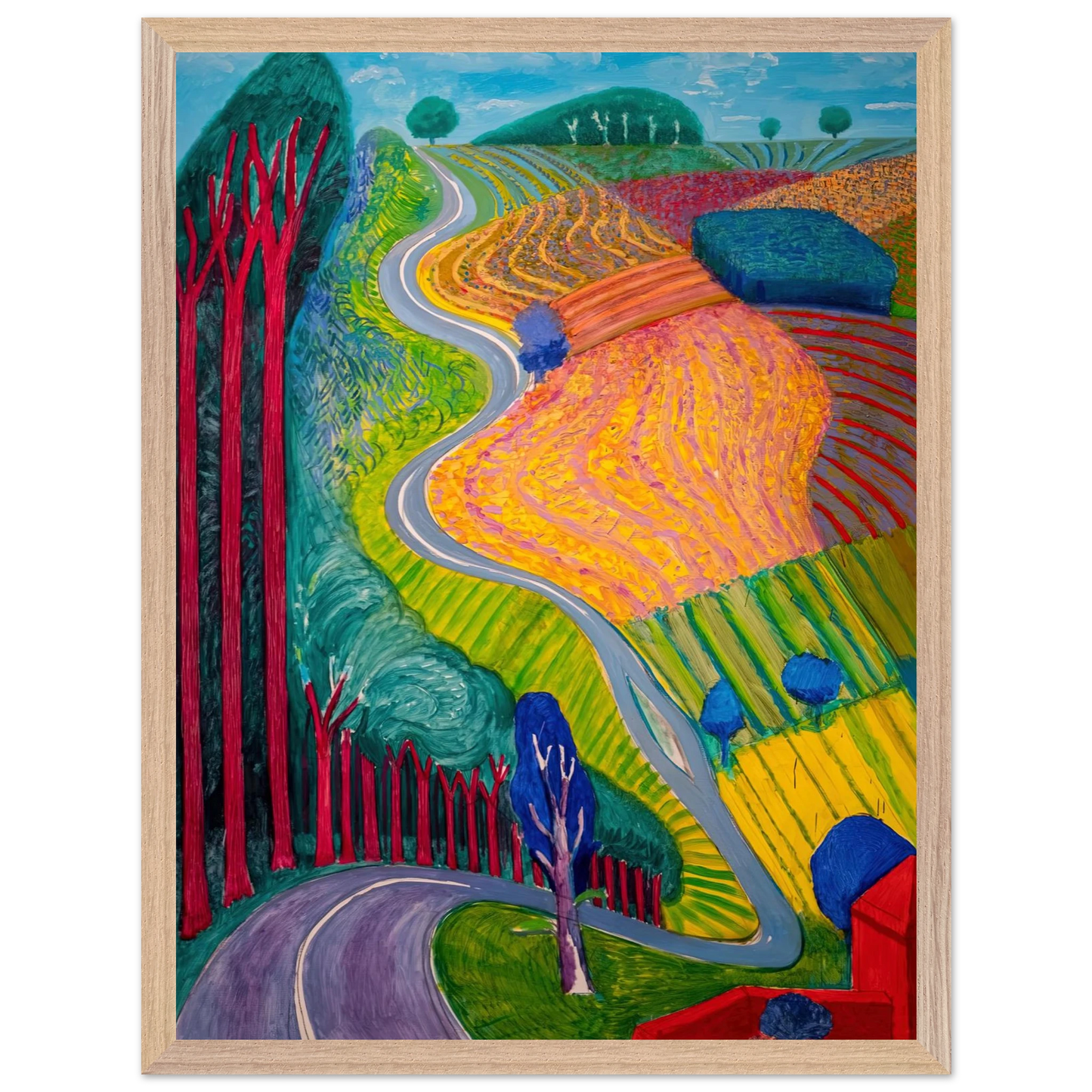 David Hockney - David Hockney Wall art - 70x100 cm / 28x40 inches - Fine Art Poster-canvas - -