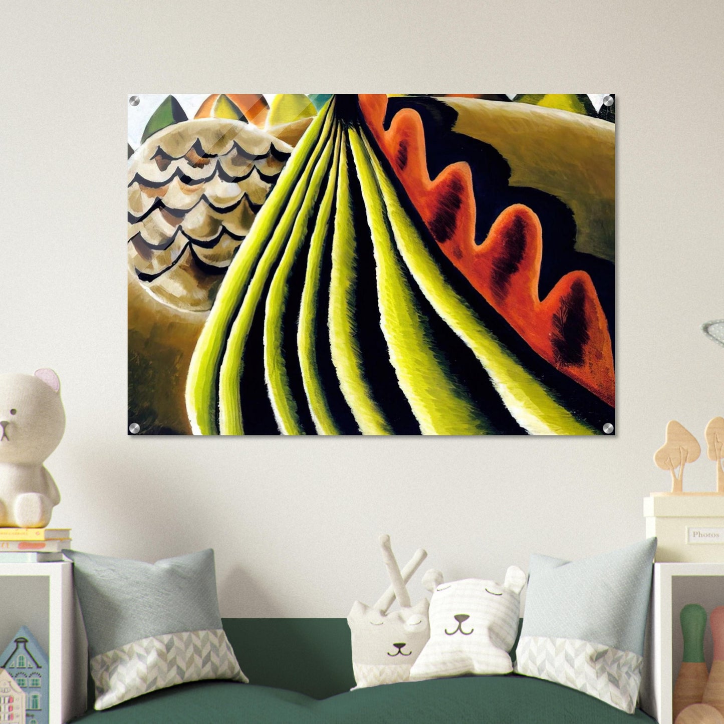 Fields of Grain as Seen from Train - 1931 - Arthur Dove Acrylic Print - 70x100 cm / 28x40″ inches | Arthur Dove Wall Art | Arthur Dove Prints