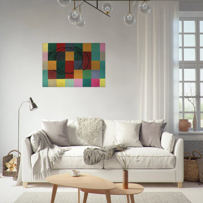Die Fremden Kreise - 1963 - Johannes Itten Brushed Aluminum Print - 70x100 cm / 28x40 inches | Johannes Itten Aluminum Print | Johannes Itten Prints