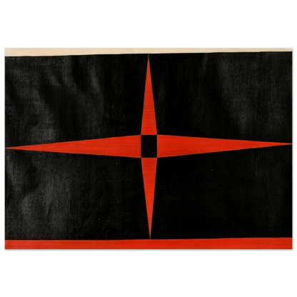 Red Star - 1949 - Carmen Herrera Brushed Aluminum Print - 70x100 cm / 28x40 inches | Carmen Herrera Aluminum Print | Carmen Herrera Prints