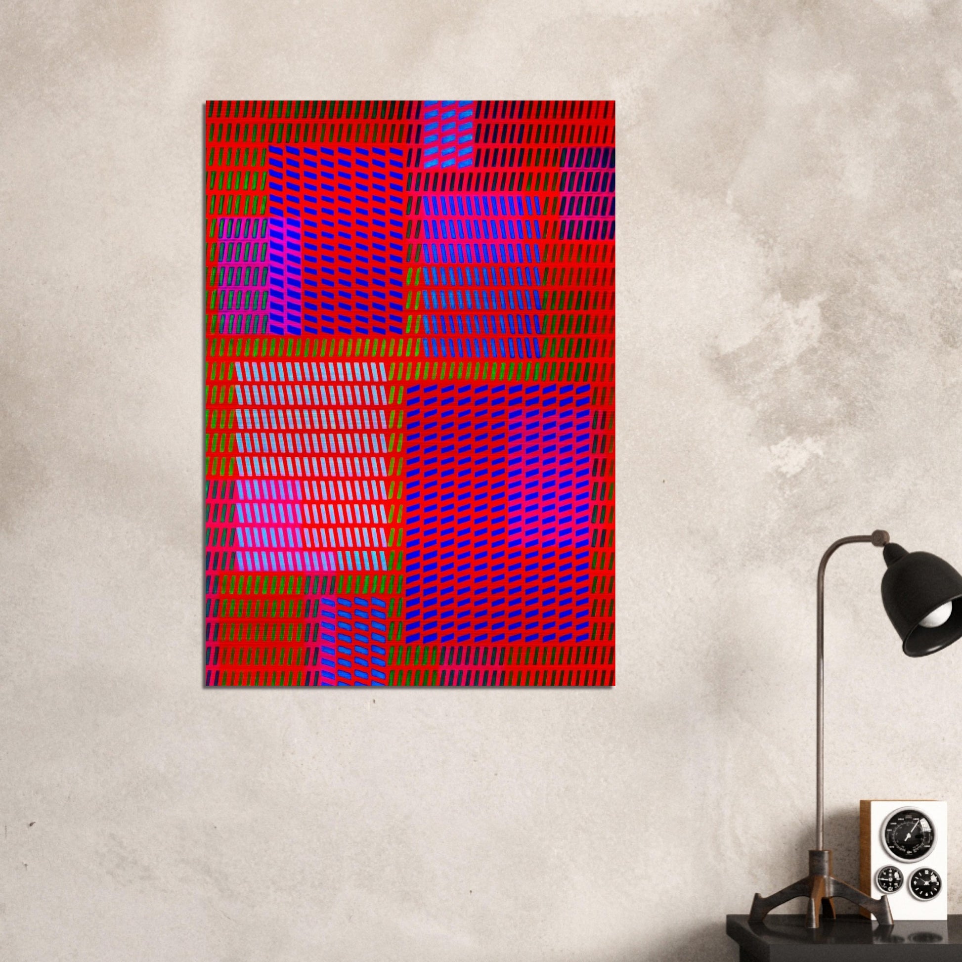 Keiho C1 - 1963 - Victor Vasarely Brushed Aluminum Print - 70x100 cm / 28x40 inches | Victor Vasarely Aluminum Print | Victor Vasarely Prints