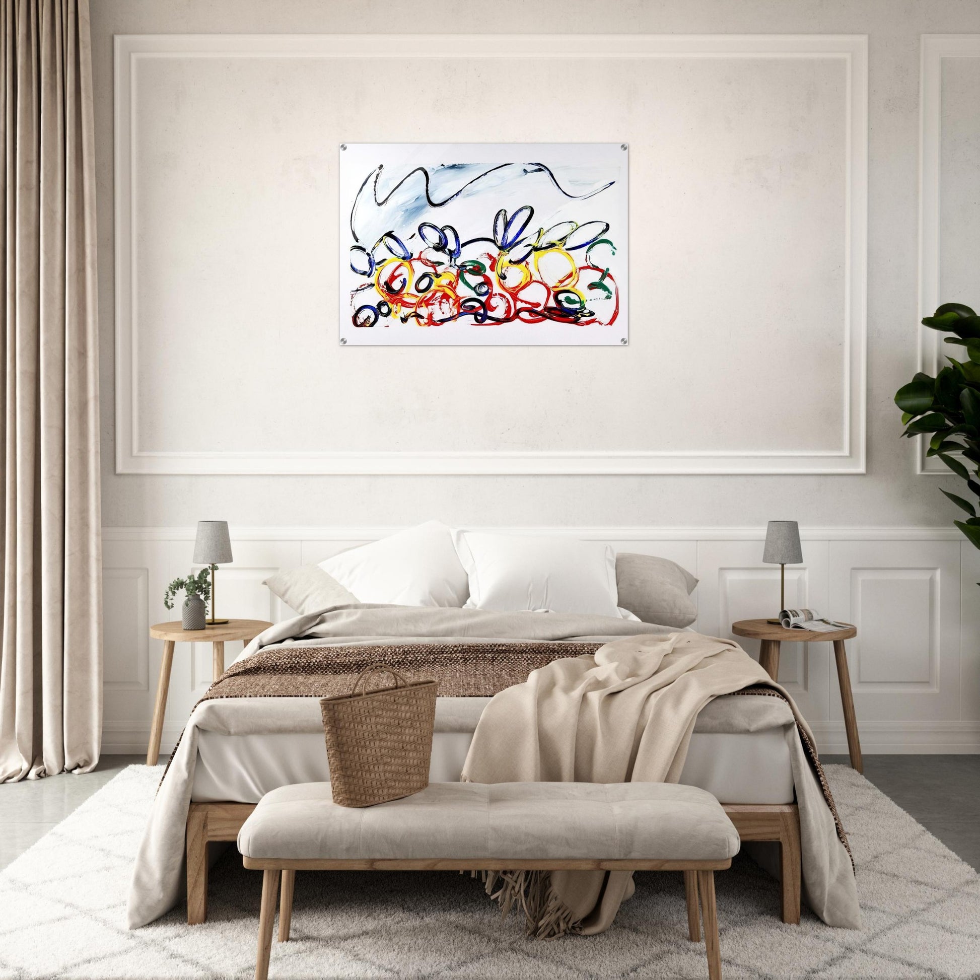 Acerbo - 1983 - Mario Schifano Acrylic Print - 70x100 cm / 28x40″ inches