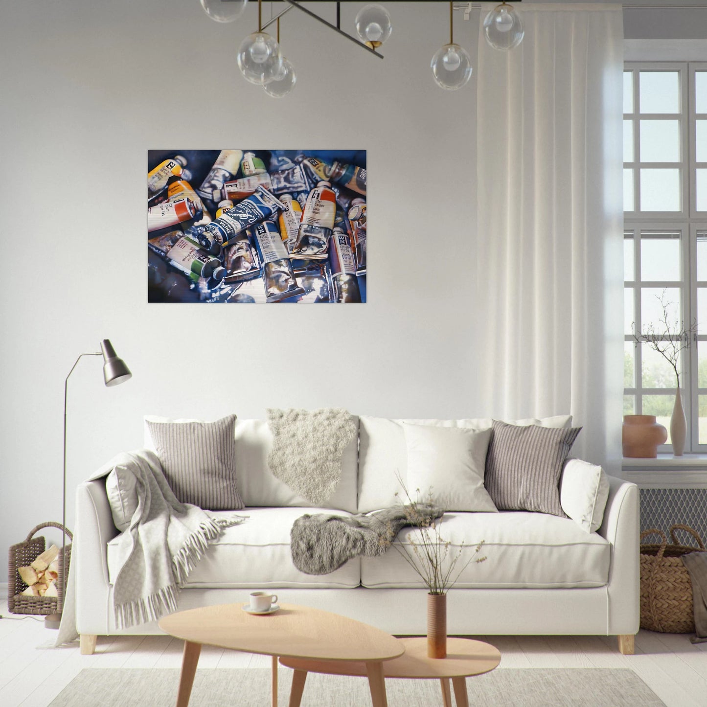 SHIVA BLUE 1973 - Audrey Flack Brushed Aluminum Print - 70x100 cm / 28x40 inches | Audrey Flack Aluminum Print | Audrey Flack Prints