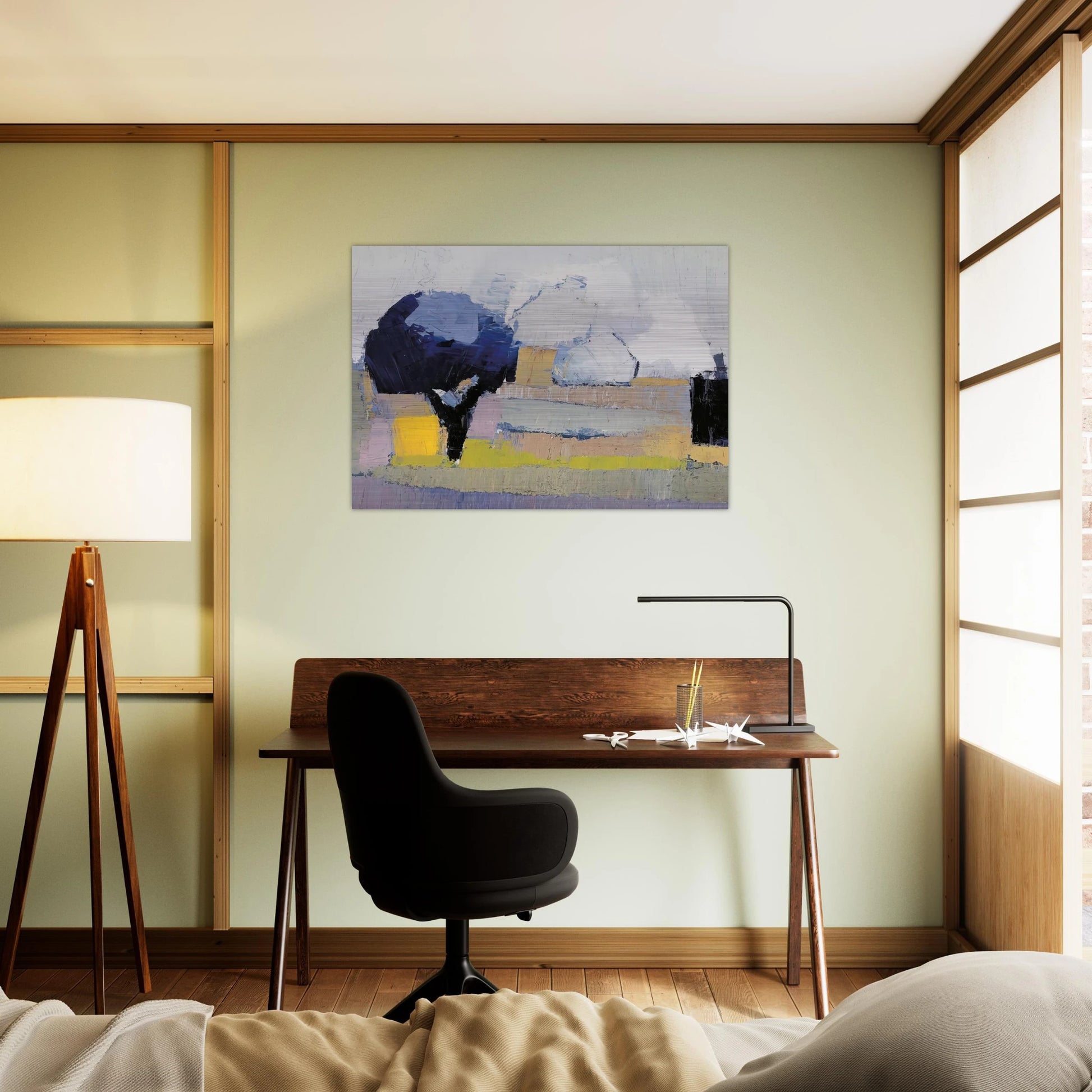 Paysage de Provence - Art Informel - Nicolas de Stael Brushed Aluminum Print - 70x100 cm / 28x40 inches | Nicolas de Stael Aluminum Print | Nicolas de Stael Prints