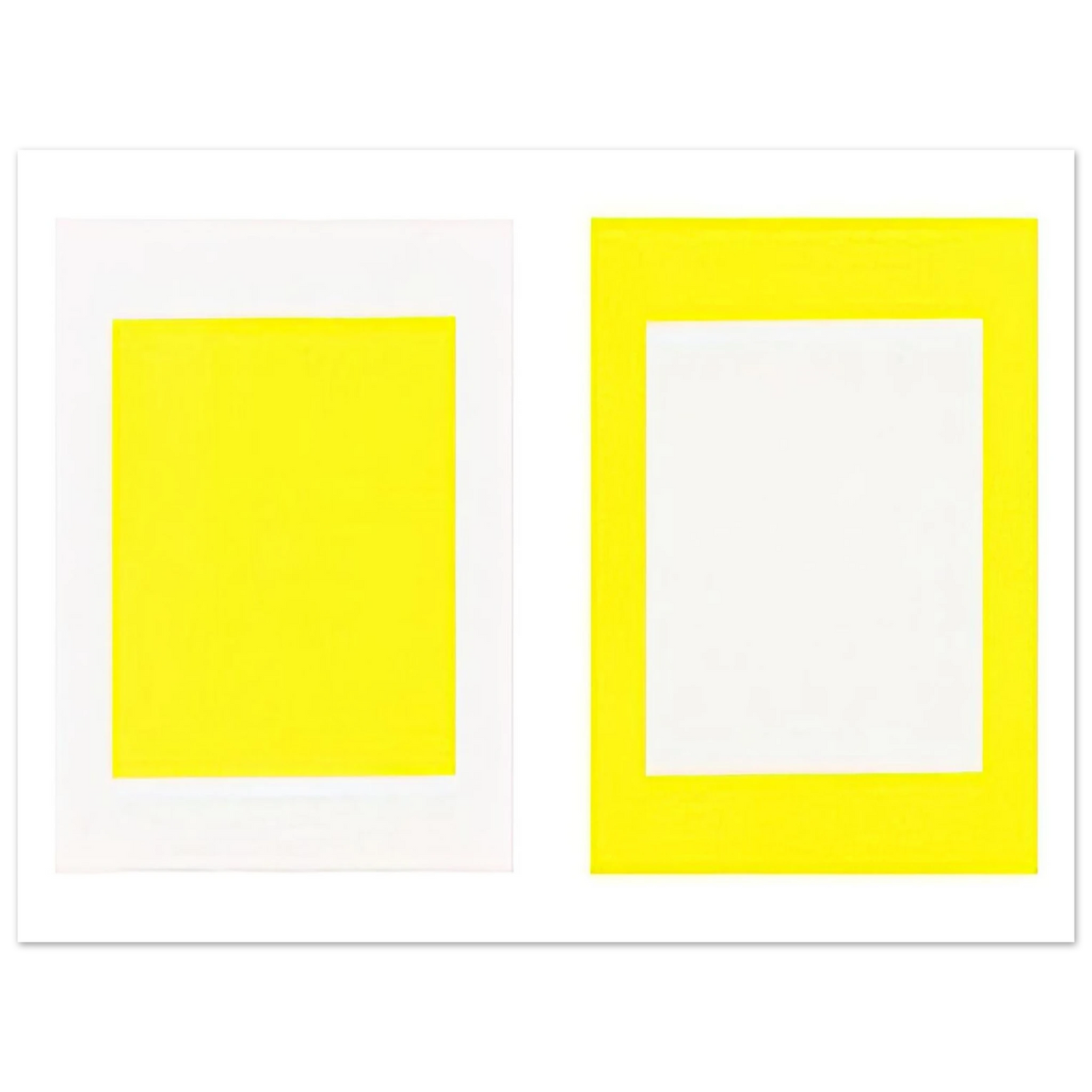 Donald Judd - Untitled Cadmium Yellow Light - 1990  75x100 cm / 30x40inches Fine Art Poster