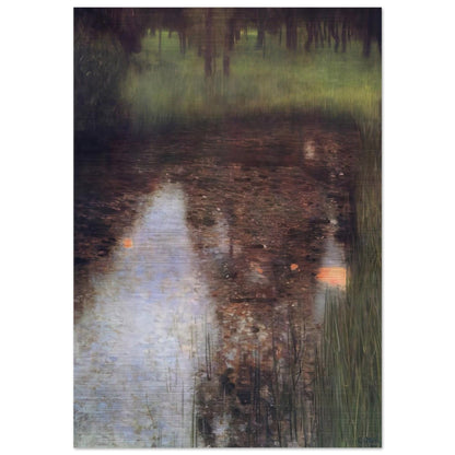 THE SWAMP 1900 - Gustav Klimt Brushed Aluminum Print - 70x100 cm / 28x40 inches | Gustav Klimt Aluminum Print | Gustav Klimt Prints
