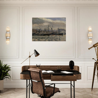 PORT DE CHERBOURG - Henri Matisse Brushed Aluminum Print - 70x100 cm / 28x40 inches | Henri Matisse Aluminum Print | Henri Matisse Prints