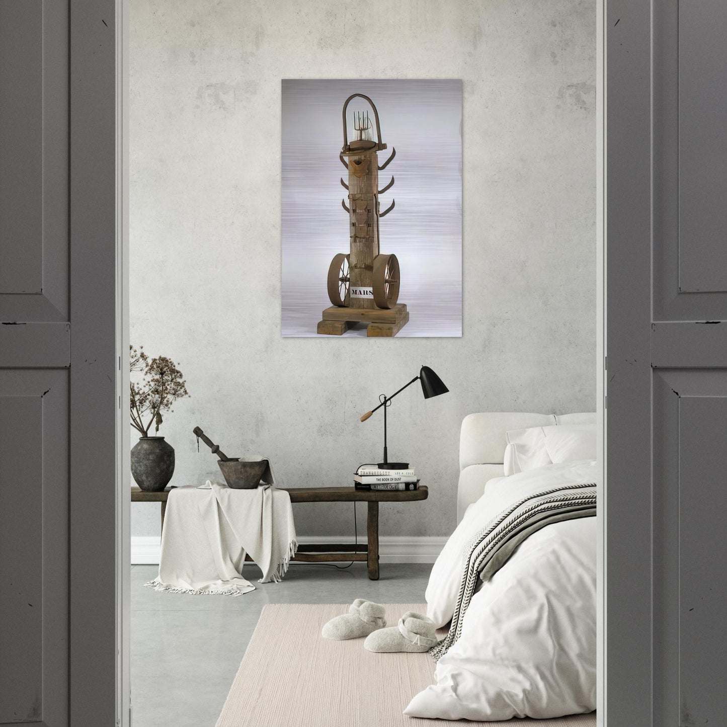 Mars - Robert Indiana Brushed Aluminum Print - 70x100 cm / 28x40 inches | Robert Indiana Aluminum Print | Robert Indiana Prints