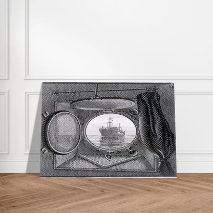PORTHOLE - MC Escher Brushed Aluminum Print - 70x100 cm / 28x40 inches | MC Escher Aluminum Print | MC Escher Prints