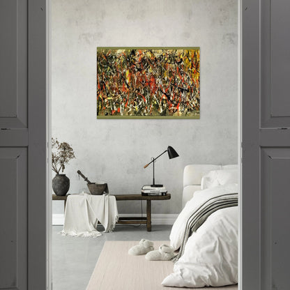 NUMBER 25 - Jackson Pollock Brushed Aluminum Print - 70x100 cm / 28x40 inches | Jackson Pollock Aluminum Print | Jackson Pollock Prints