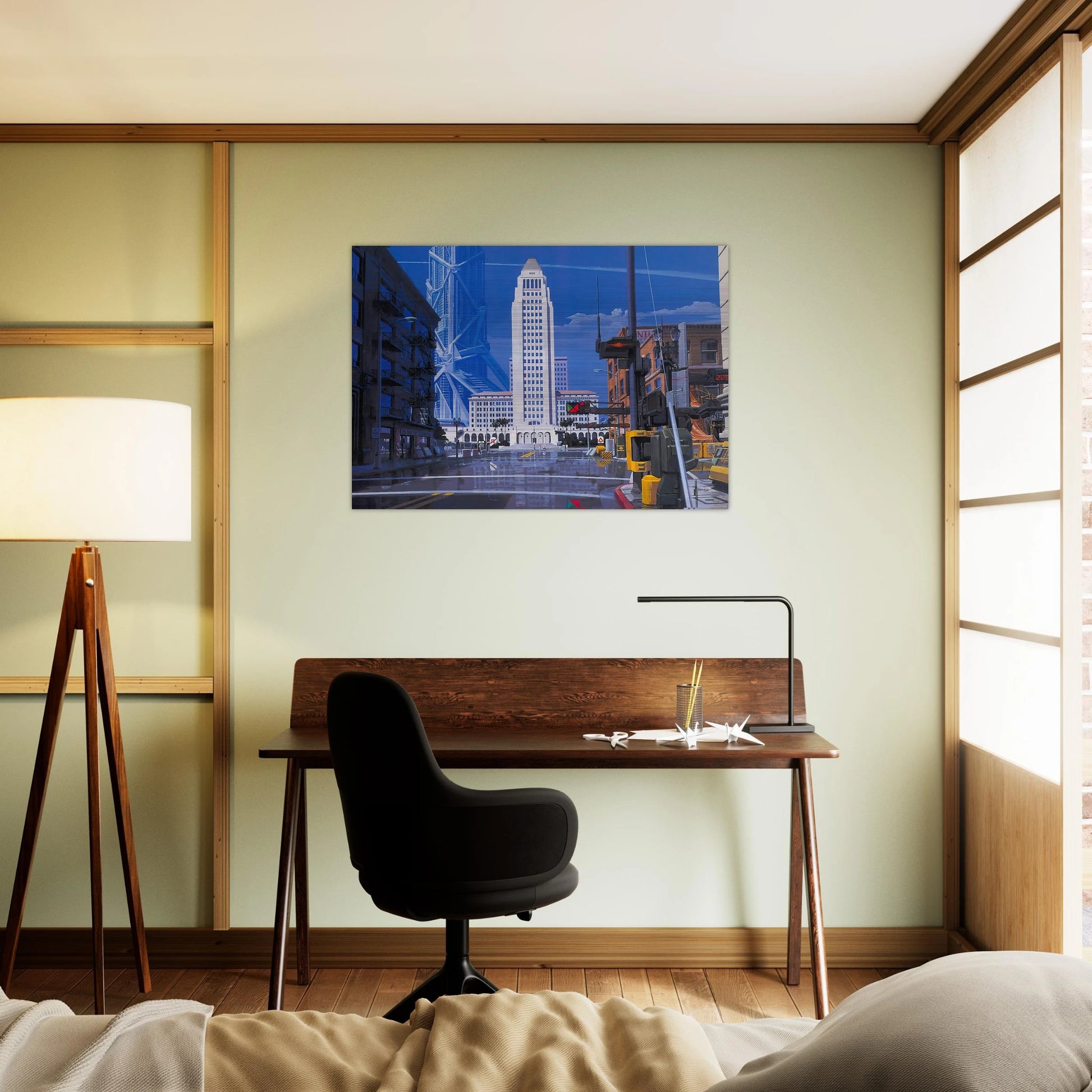 Syd Mead - Syd Mead Brushed Aluminum Print - 70x100 cm / 28x40 inches | Syd Mead Aluminum Print | Syd Mead Prints