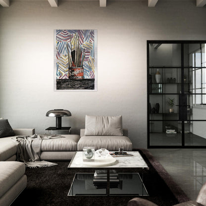 SAVARIN ULAE 183 - Jasper Johns Brushed Aluminum Print - 70x100 cm / 28x40 inches | Jasper Johns Aluminum Print | Jasper Johns Prints