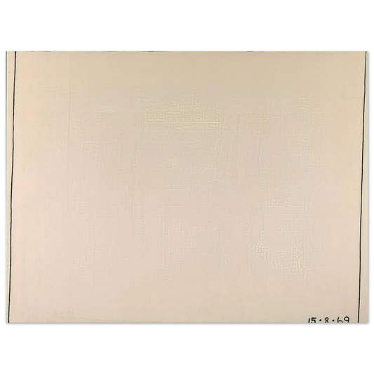 Bob Law - Nothing to be Afraid Of IV 15.8.69 - 1969  75x100 cm / 30x40inches Fine Art Poster