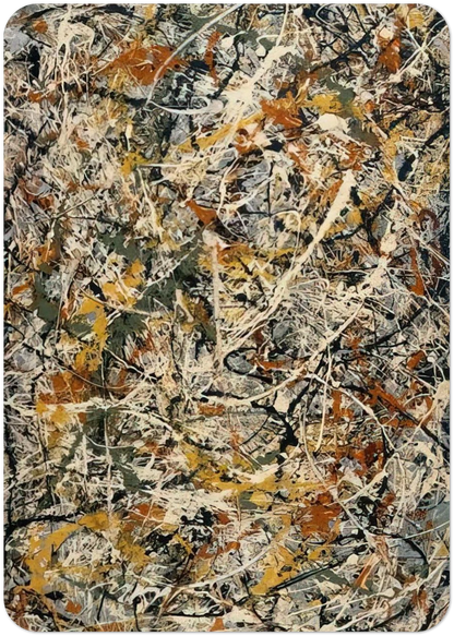 NUMBER 3 1 By Jackson Pollock Pack of 10 Post Cards | Jackson Pollock Post Cards | A6 (10.5 x 14.8 cm) - 4.1 x 5.8 inches
