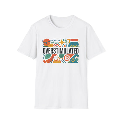 Overprikkelde Shirt voor Mama | Grappig Vermoeide Mama T-shirt | Weirdcore Kleding | Gen Z Humor T-Shirt | Uitgeput maar Esthetisch T-shirt