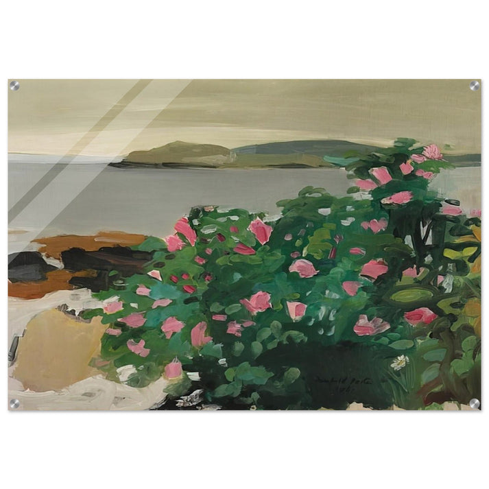 WILD ROSES 1961 - Fairfield Porter Acrylic Print - 70x100 cm / 28x40″ inches
