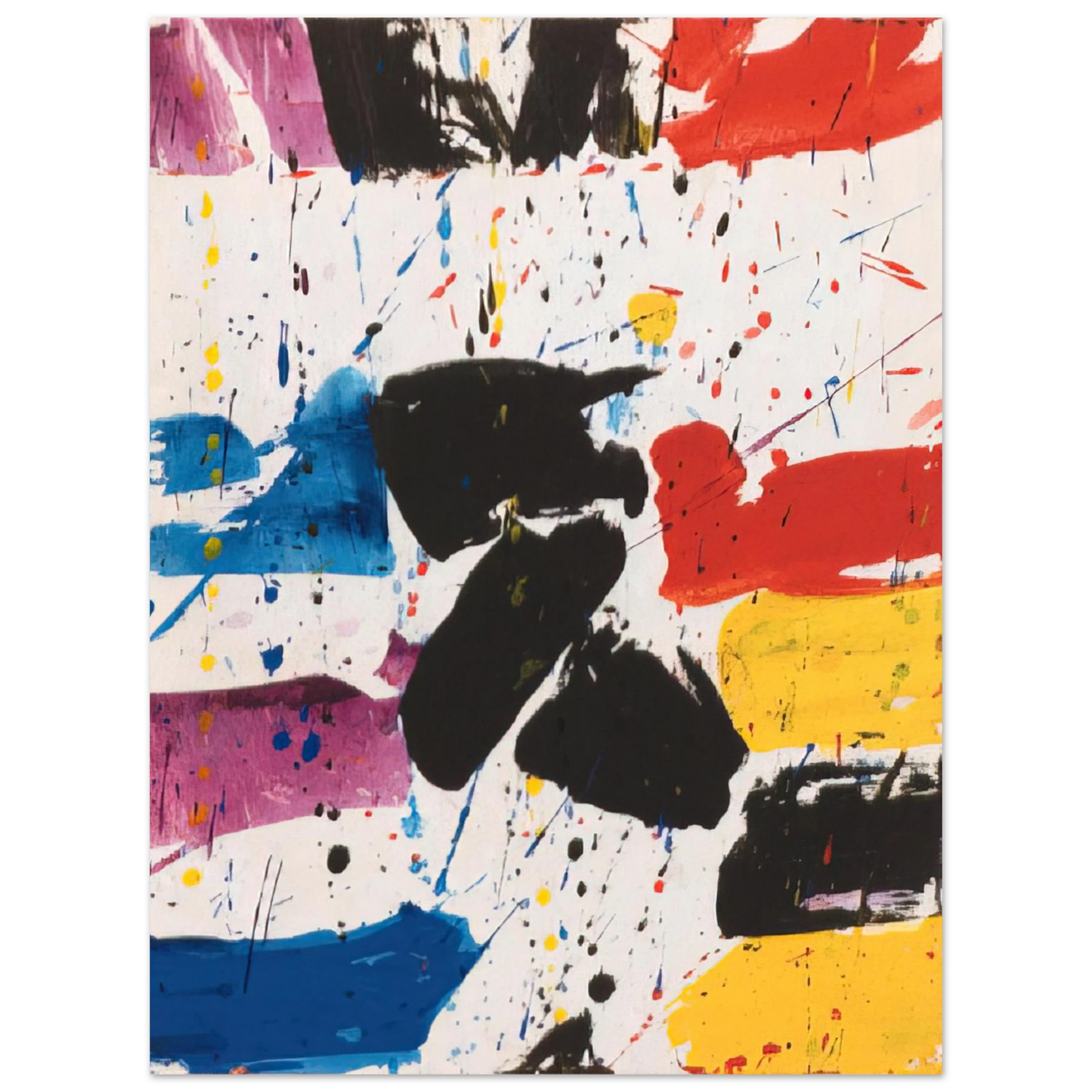 Sam Francis - Hommage to Alfred Jensen  75x100 cm / 30x40inches Fine Art Poster