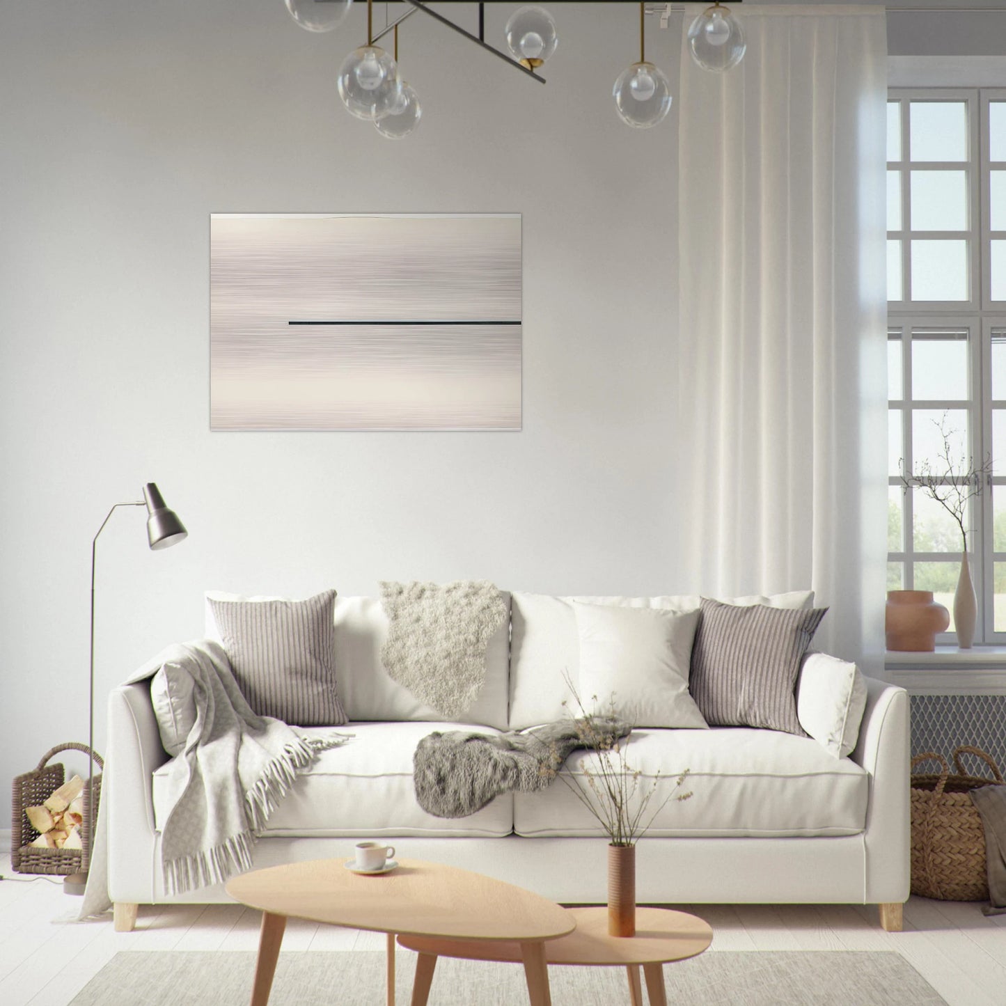 Horizontal Line - Ellsworth Kelly Brushed Aluminum Print - 70x100 cm / 28x40 inches | Ellsworth Kelly Aluminum Print | Ellsworth Kelly Prints