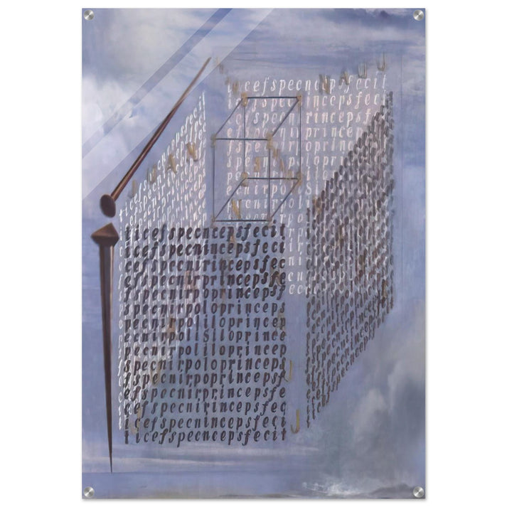 A PROPOS OF THE TREATISE ON CUBIC FORM BY JUAN DE HERRERA - Salvador Dali Acrylic Print - 70x100 cm / 28x40″ inches