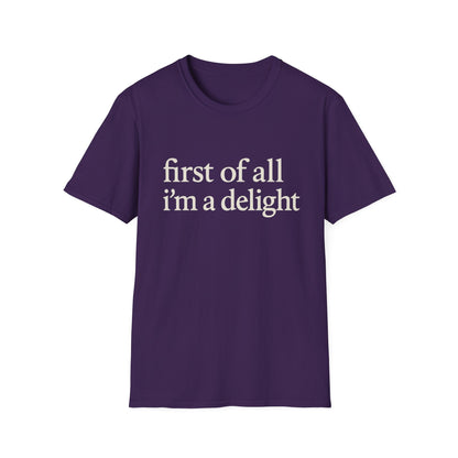 Allereerst ben ik een Leuke Shirt, Grappig Citaat T-shirt voor Vrouwen, Sassy Zegging Trui, Geestig Grafisch Cadeau voor Beste Vriendin