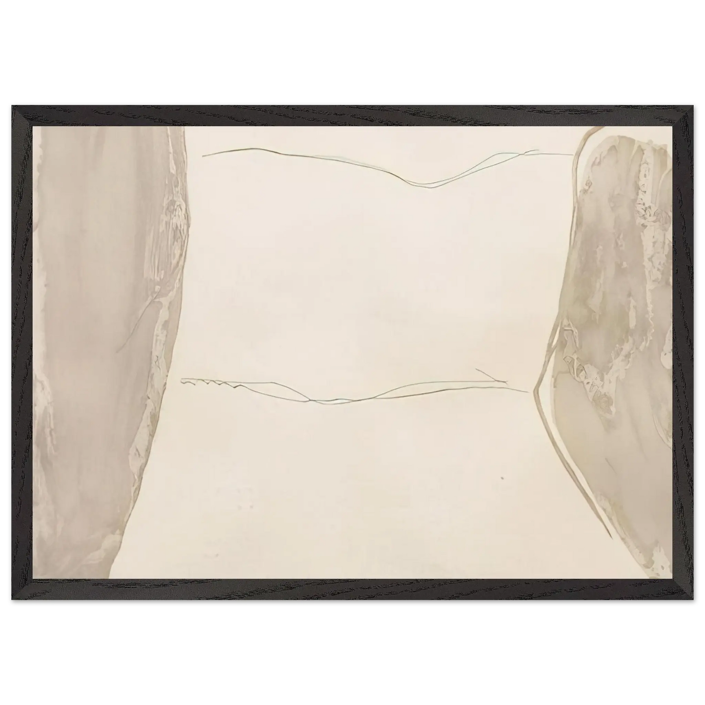 Helen Frankenthaler - Ponti - 1973 Wall art - 13x18 cm / 5x7 Inches - Premium Wooden Framed Poster With Fine Art Paper - White frame