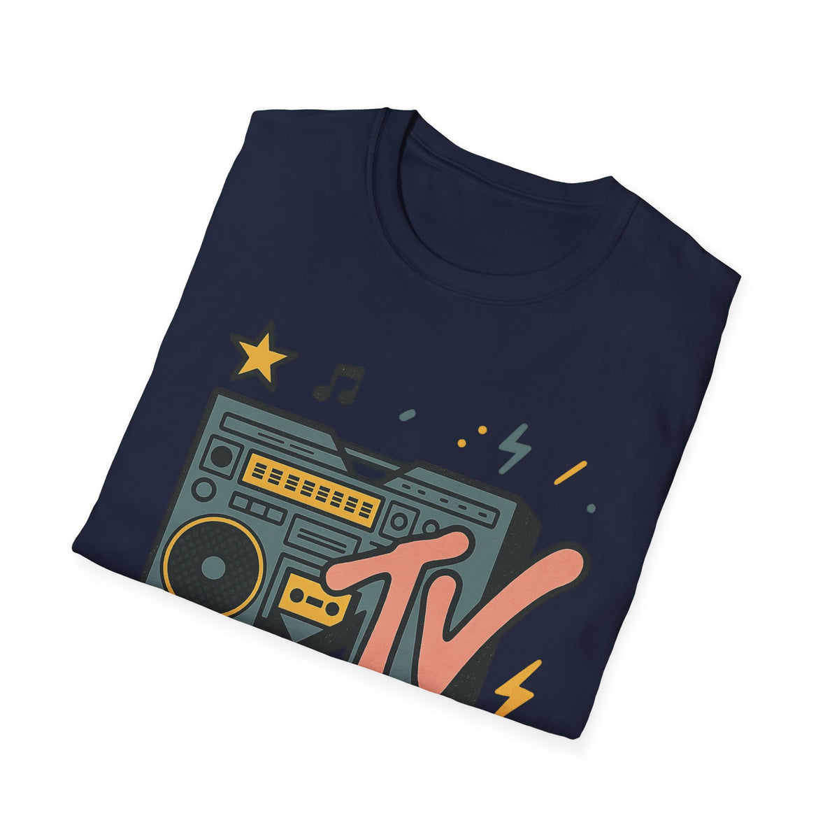 Retro MTV Vintage Luipaardprint Muziek Televisie Grafisch T-shirt 80s 90s Throwback Unisex Band Shirt Dierenprint Rockstijl T-Shirt