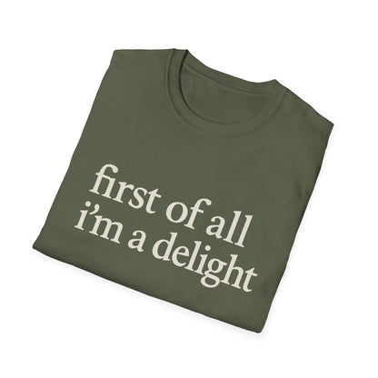 Allereerst ben ik een Leuke Shirt, Grappig Citaat T-shirt voor Vrouwen, Sassy Zegging Trui, Geestig Grafisch Cadeau voor Beste Vriendin