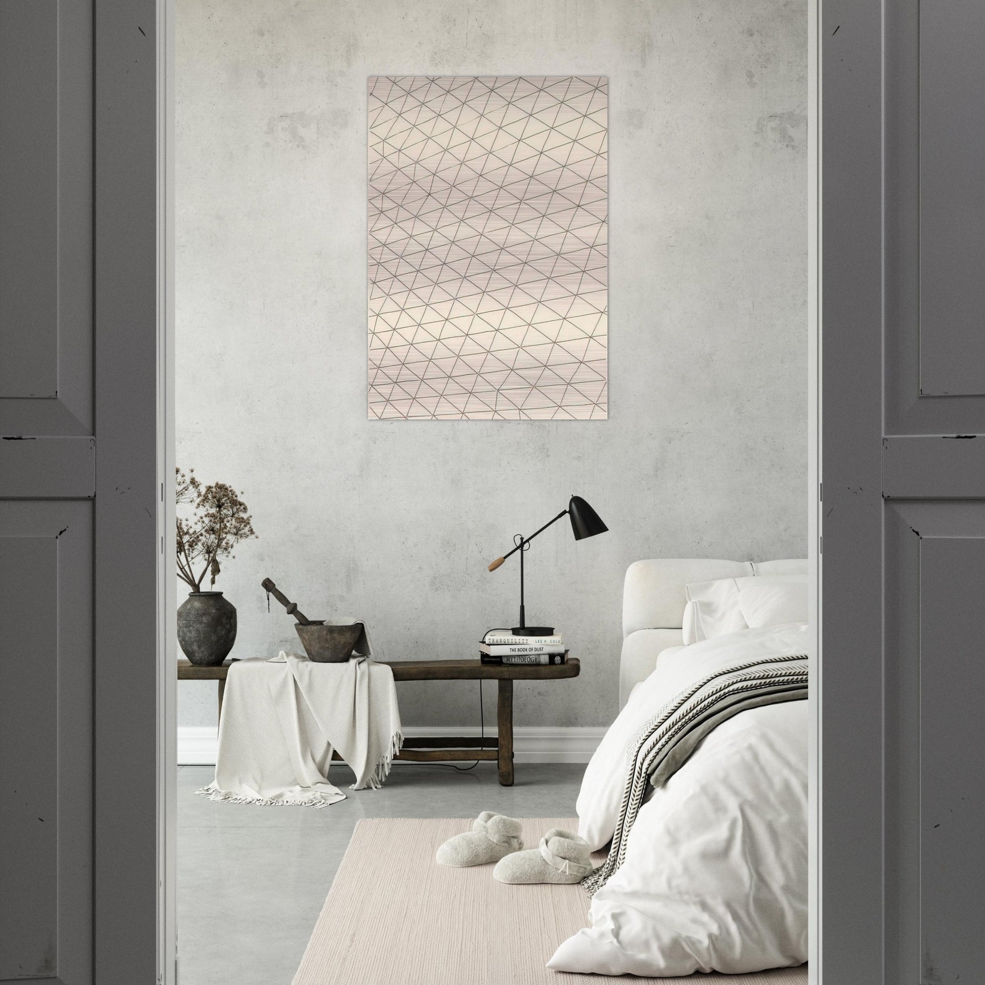Untitled - 1969 - Gego Brushed Aluminum Print - 70x100 cm / 28x40 inches | Gego Aluminum Print | Gego Prints