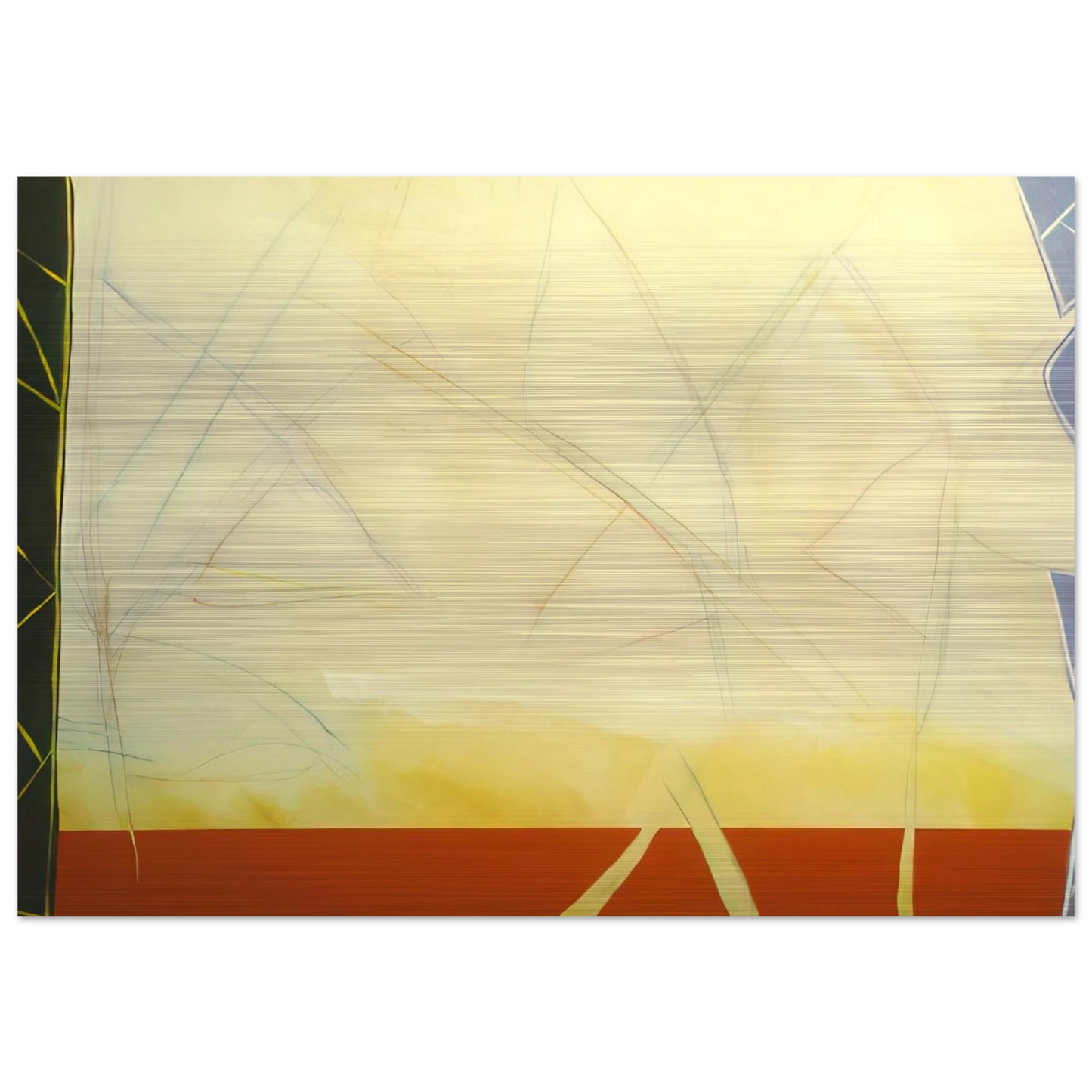 Rights Of Man 6 - 1988 - Ronnie Landfield Brushed Aluminum Print - 70x100 cm / 28x40 inches | Ronnie Landfield Aluminum Print | Ronnie Landfield Prints